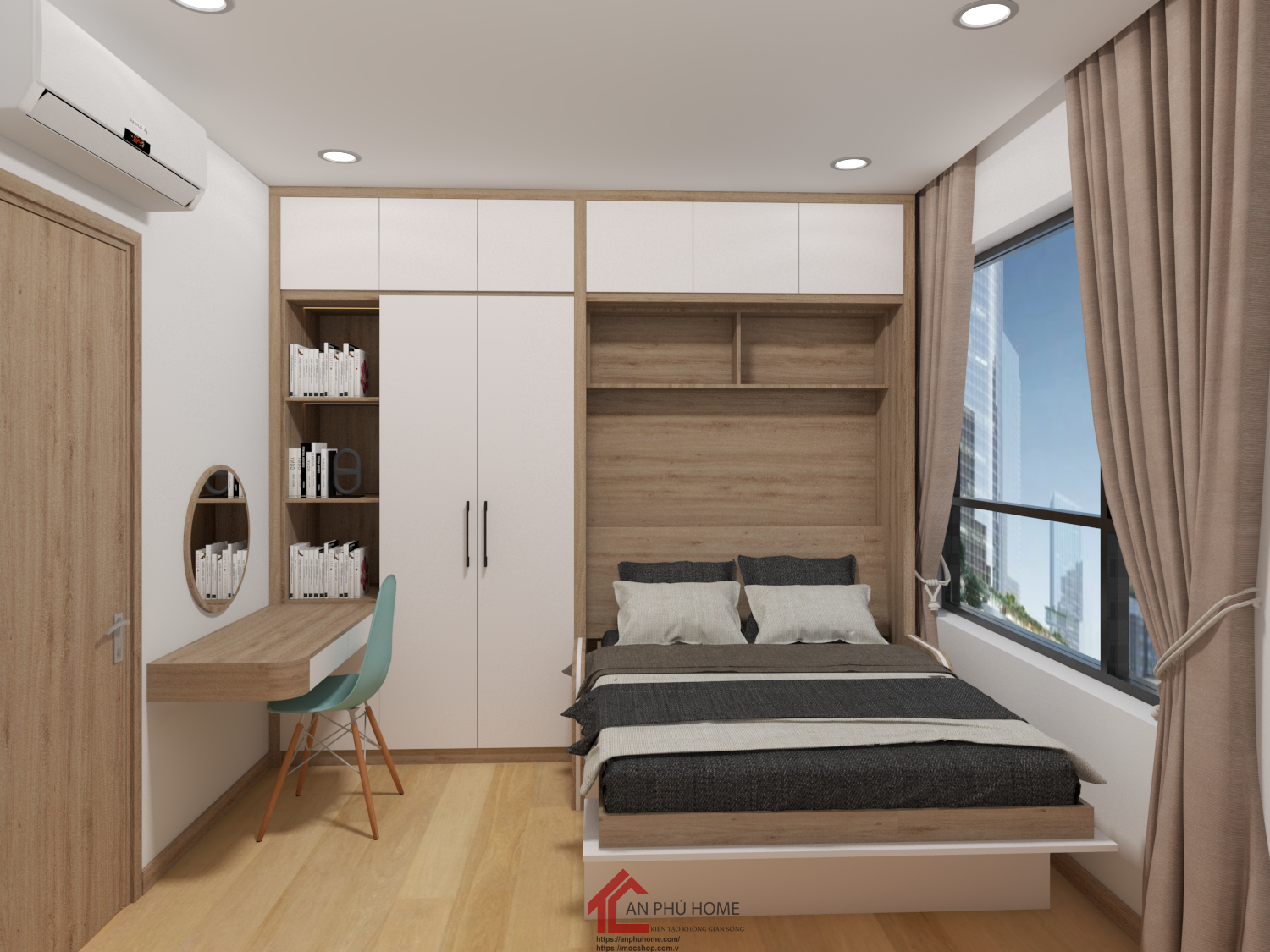 GIUONG THONG MINH KET HOP SOFA